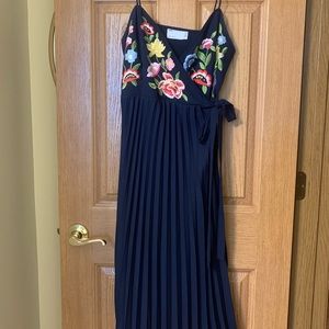 ASOS Petite Embroidered Midi Dress